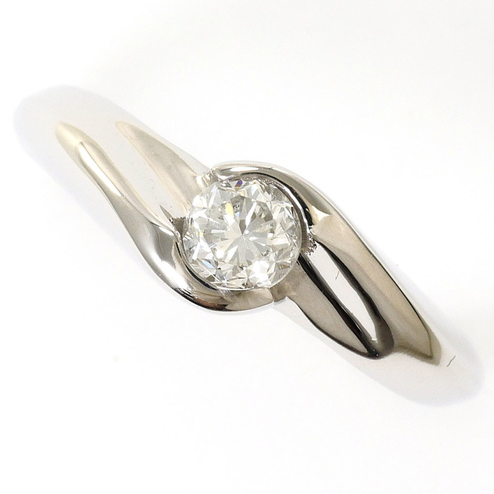 VINTAGE Silver Diamond Ring